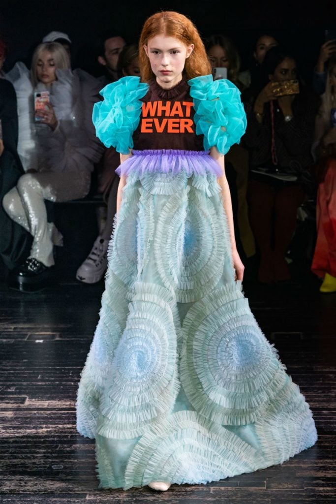 Viktor & Rolf’s Hilarious Meme Dresses Are Our Feminist Heroes