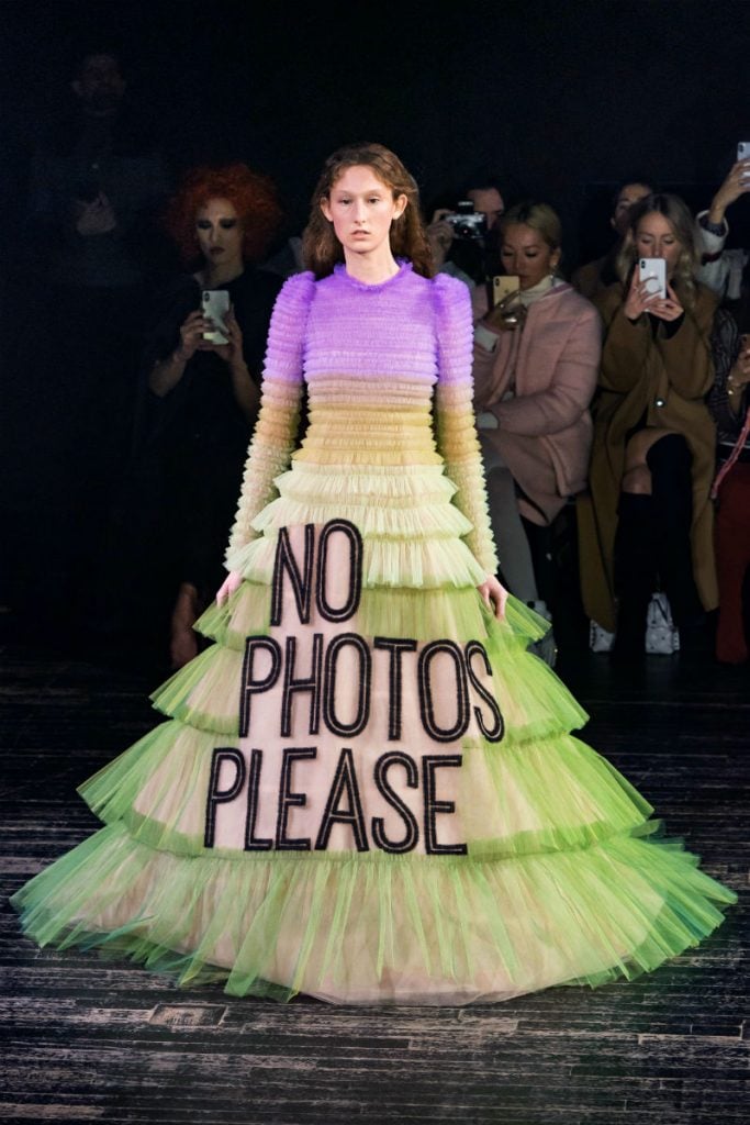 Viktor & Rolf’s Hilarious Meme Dresses Are Our Feminist Heroes