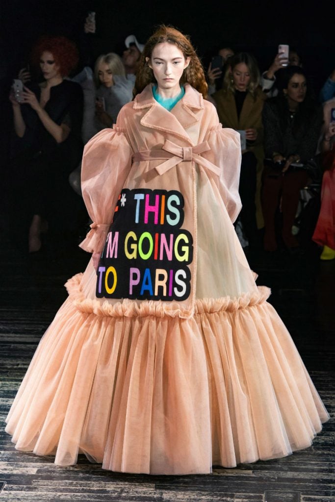 Viktor & Rolf’s Hilarious Meme Dresses Are Our Feminist Heroes