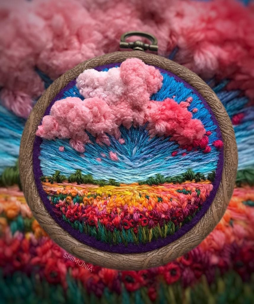 alented Needle Painter Makes Magnificent Threadwork Paintings