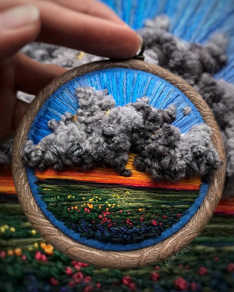 alented Needle Painter Makes Magnificent Threadwork Paintings