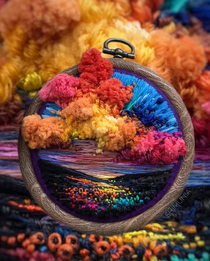 alented Needle Painter Makes Magnificent Threadwork Paintings