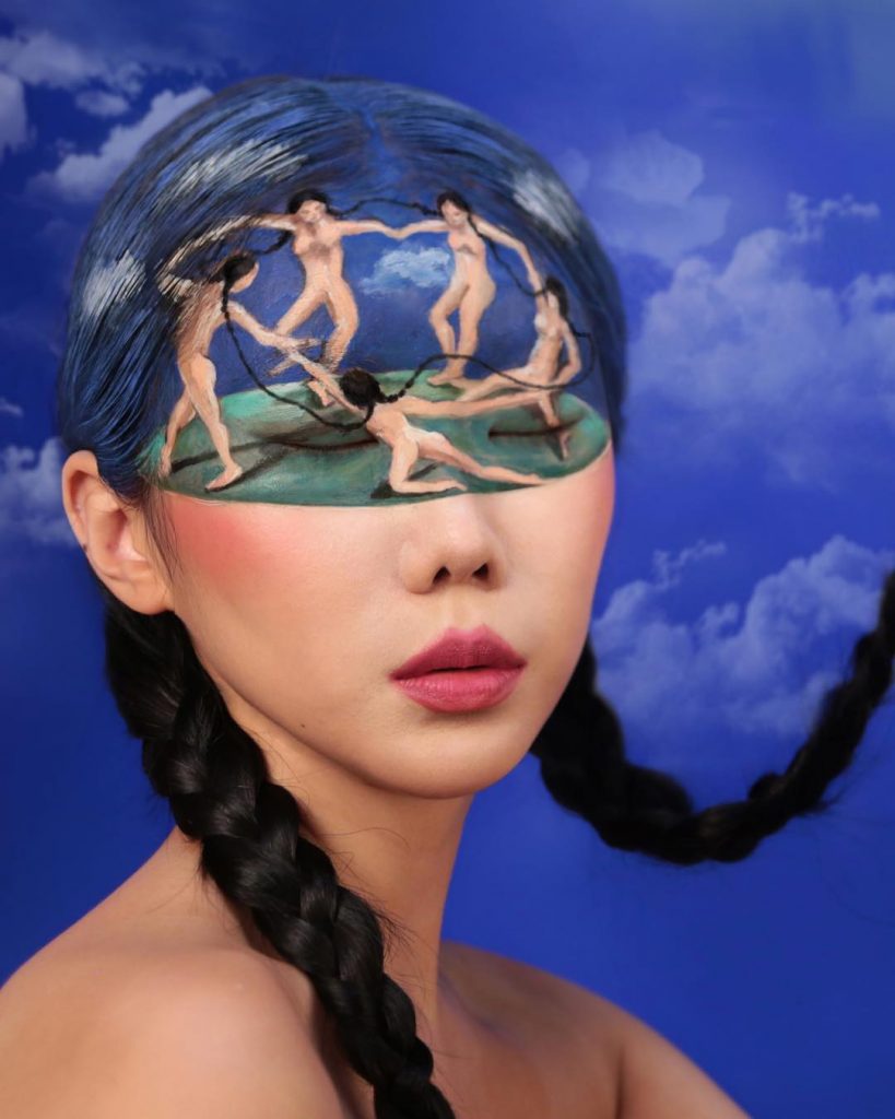 Artist Dain Yoon Dazzles With Trippy Optical Illusion Face Makeup