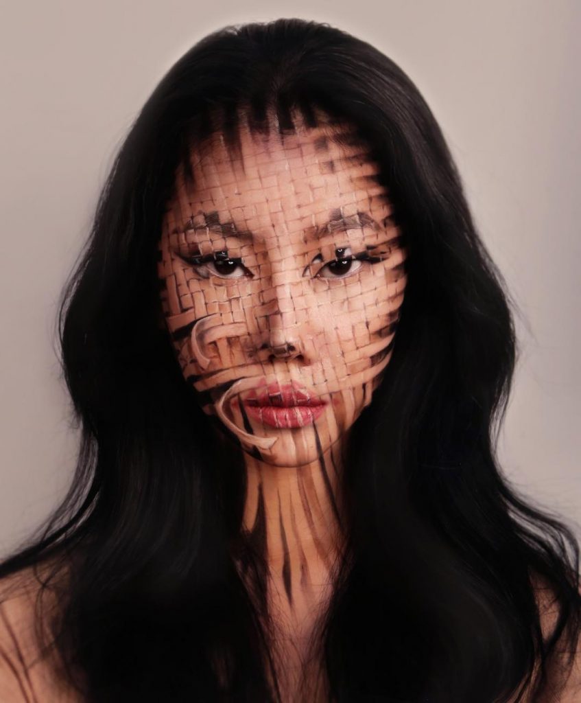 Artist Dain Yoon Dazzles With Trippy Optical Illusion Face Makeup