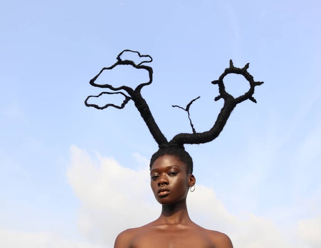 Ivory Coast Artist Builds Powerful Sculptures From Her Hair
