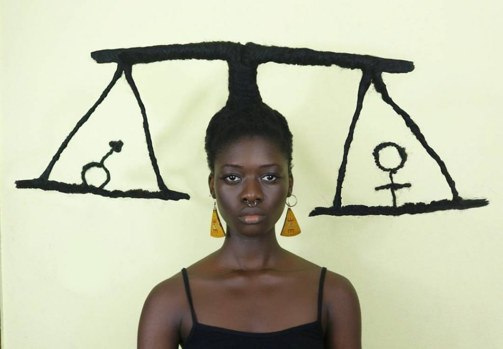 Ivory Coast Artist Builds Powerful Sculptures From Her Hair