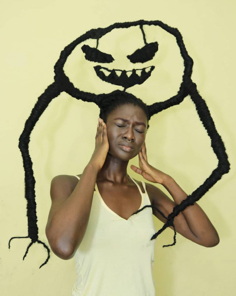 Ivory Coast Artist Builds Powerful Sculptures From Her Hair