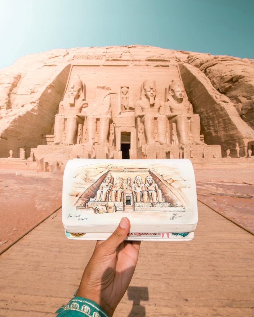 Woman Showcases Gorgeous Destinations With Sketches