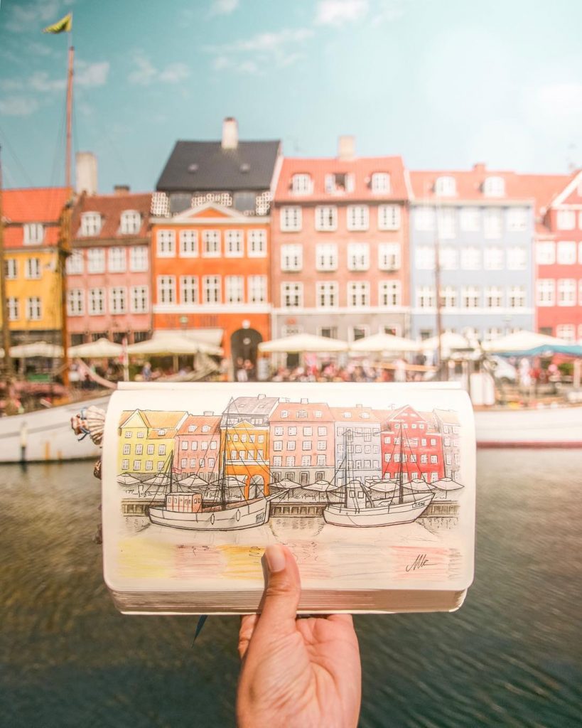 Woman Showcases Gorgeous Destinations With Sketches