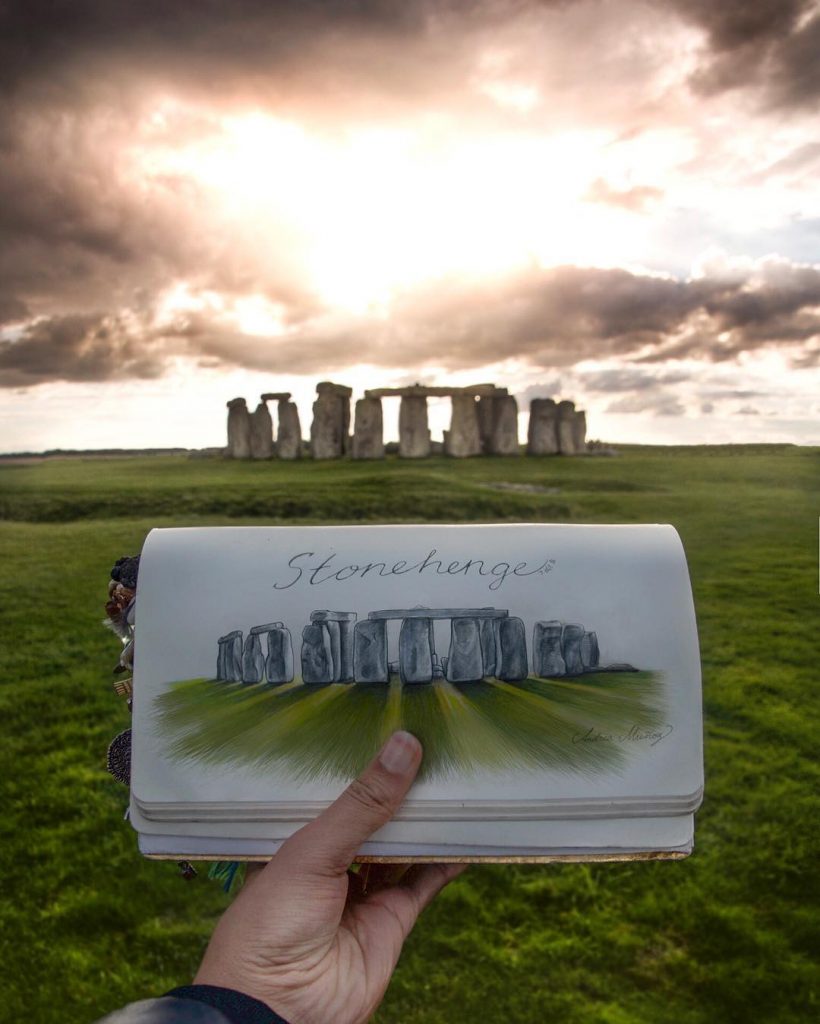 Woman Showcases Gorgeous Destinations With Sketches