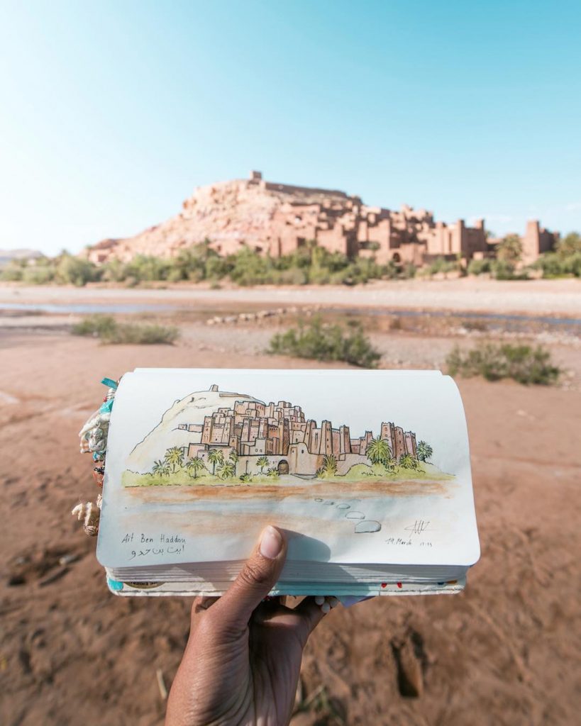 Woman Showcases Gorgeous Destinations With Sketches