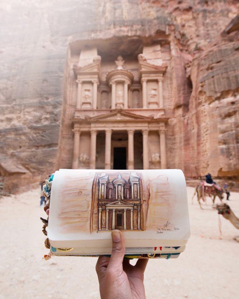 Woman Showcases Gorgeous Destinations With Sketches
