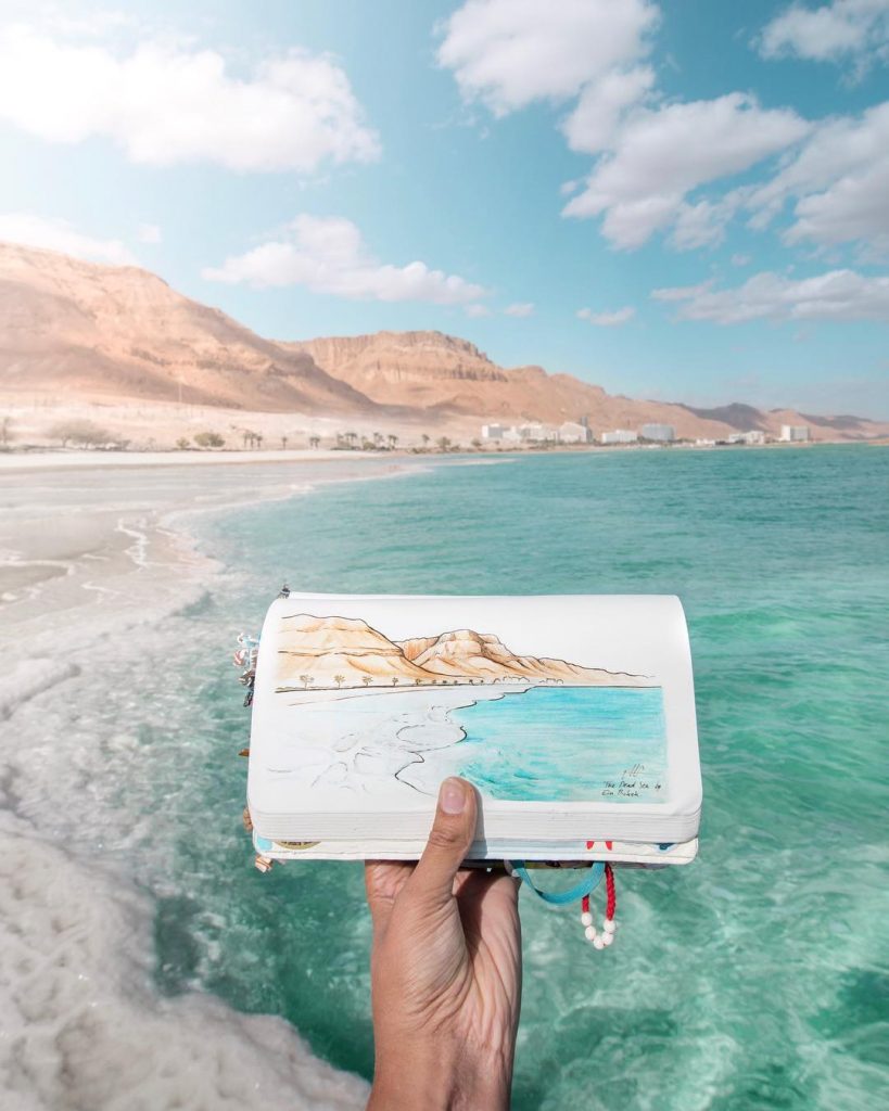 Woman Showcases Gorgeous Destinations With Sketches