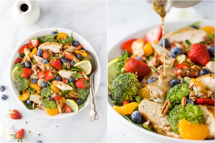Detox Strawberry Chicken Salad | 6 Best Strawberry Recipes To Try This Summer | Her Beauty