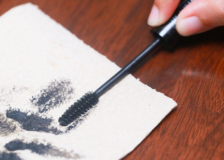 Wipe the brush off before you use it | How To Apply Mascara Like A Pro | Her Beauty