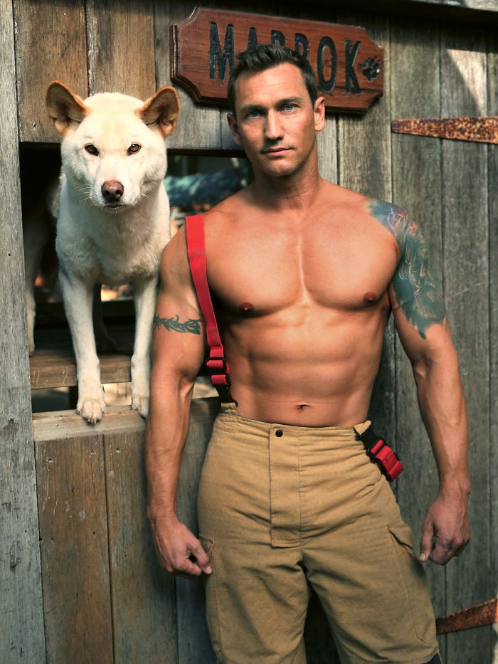 Firefighter for 2020 | Hot Aussie Firefighters and Animals In 2020 Charity Calendar Melt Our Hearts | Her beauty