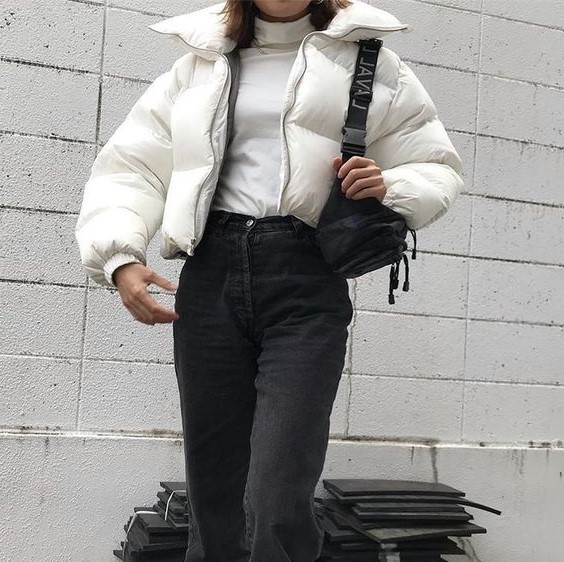Cropped puffer | 10 Coolest Winter Coat Trends | Her Beauty