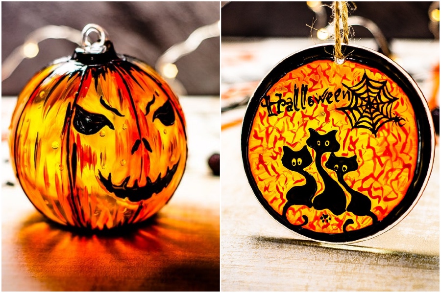 Christmas ornaments | Hand-Painted Glass Cups And Teapots That Will Make Your Day | Her Beauty
