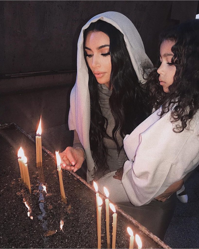 Kim Kardashian And Her Kids Baptized In Armenian Church