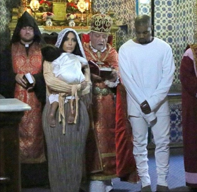 Kim Kardashian And Her Kids Baptized In Armenian Church #10 | Her Beauty
