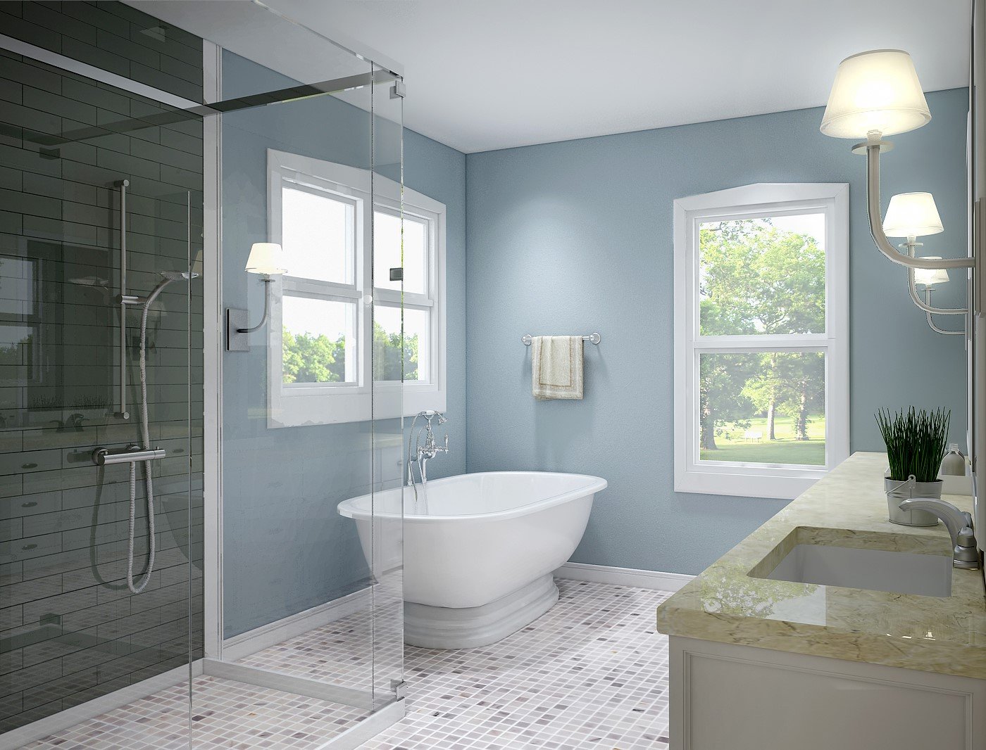 Periwinkle | 10 Best and Worst Colors for Your Bathroom | Her Beauty