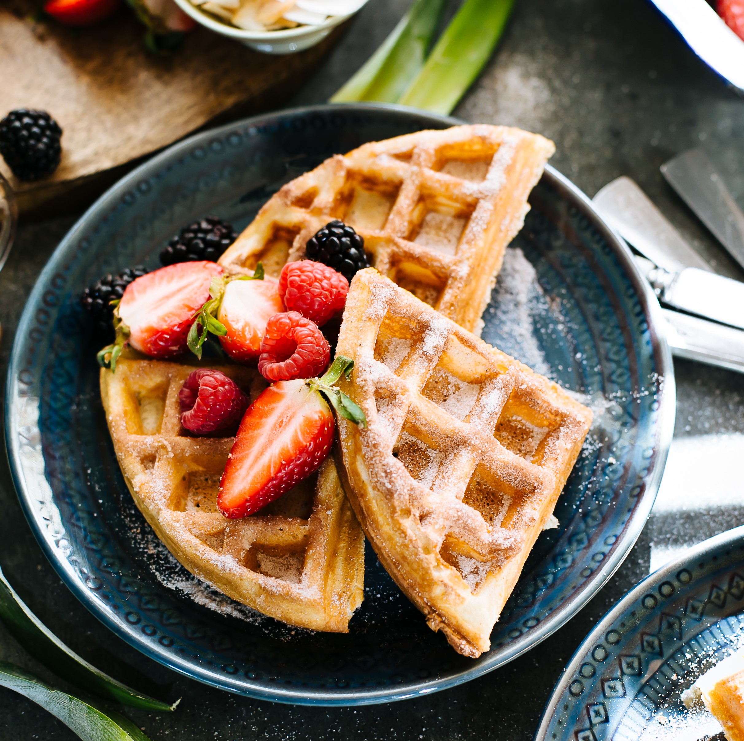 Sourdough whole wheat waffles | 12 Cozy Fall Breakfast Ideas | Her Beauty