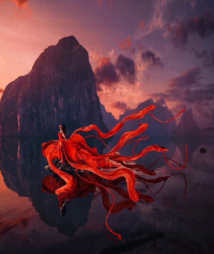 Photographer Shoots Dreamy Gowns Against Jaw-Dropping Scenery