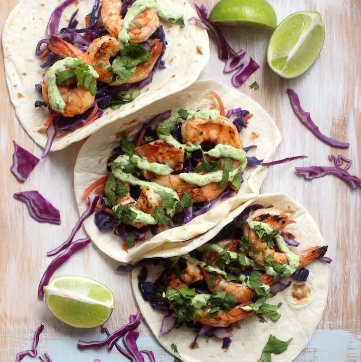 Baja Shrimp Tacos | 12 Easy But Delicious Shrimp Recipes | Her Beauty