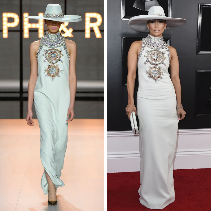 Jennifer Lopez – Ralph & Russo | Who Wore It Best: 12 Dresses Celebs Took Right Off The Catwalk | Her Beauty