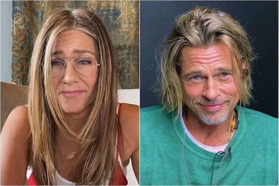 Jennifer Aniston and Brad Pitt Act Out A Steamy Scene On Zoom