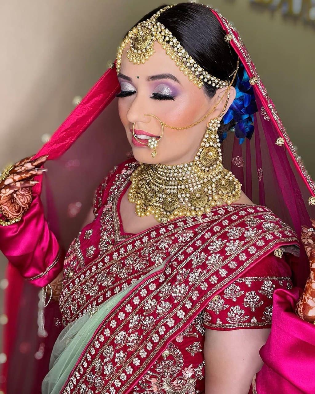 β‘ Stunning Bridal Makeovers By A Makeup Artist From New Delhi γ Her Beauty
