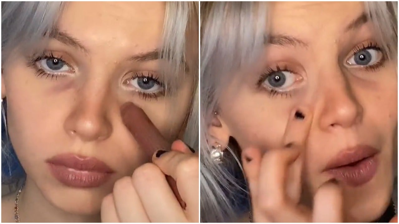 ≡ La nueva tendencia de maquillaje en TikTok fingir bolsas y círculos