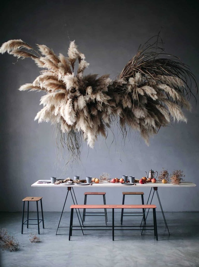 Decorazione Pampas Artificiale - 6 Pezzi 104cm, Stile Boho Per Casa - Foto 10