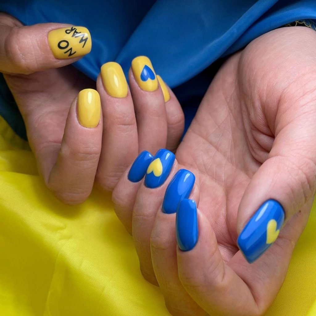 Blue and Yellow Nail Art To Inspire Your Next Manicure