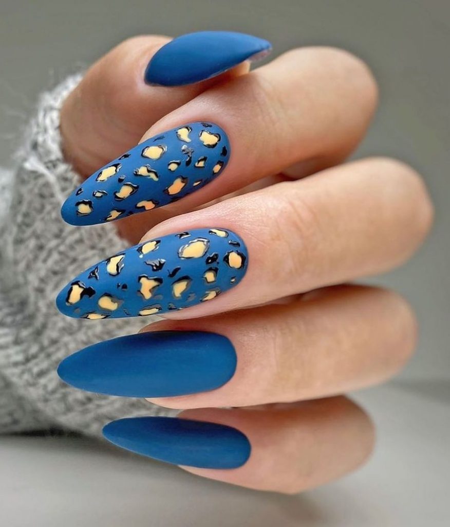 Blue and Yellow Nail Art To Inspire Your Next Manicure