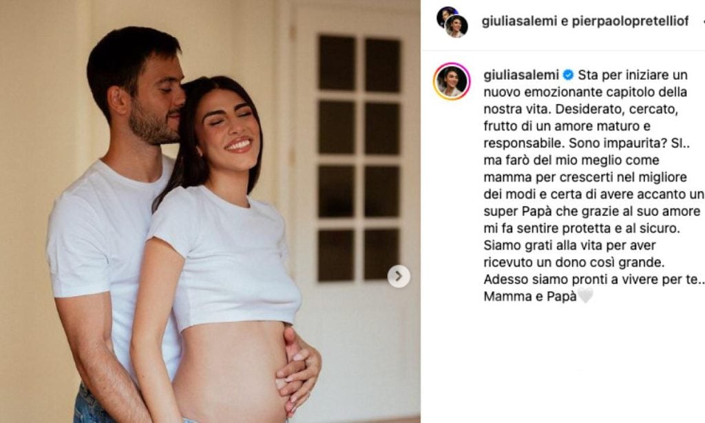 Niente baby shower per Giulia Salemi e Pierpaolo Pretelli 